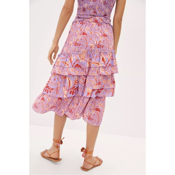 Anthropologie Nori Tiered Midi Skirt NWT - M and XL - Picture 4 of 10